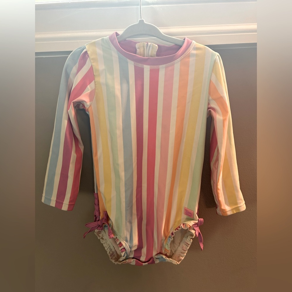 Ruffle Butts Rainbow Beachy Bathing Suit 2T